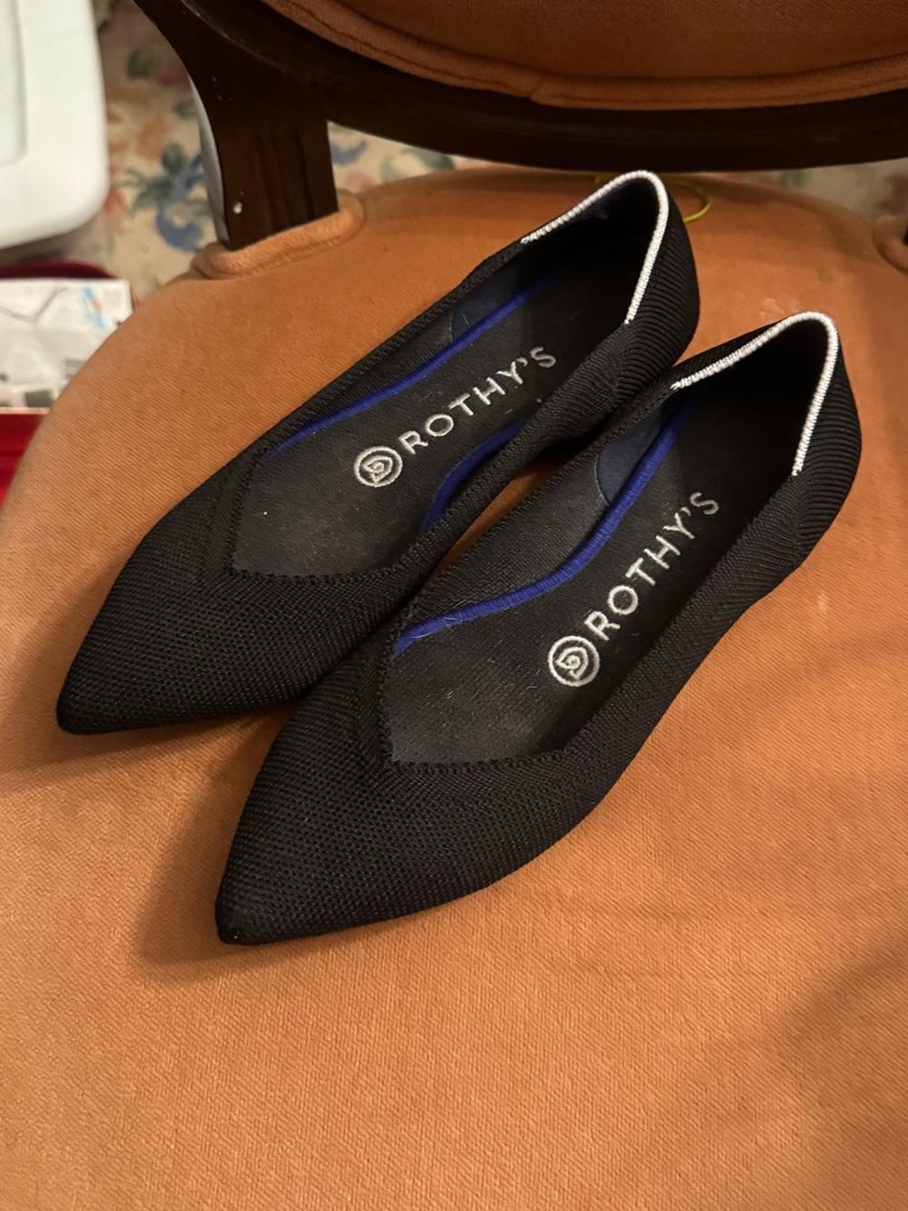 Rothy's Black the Point Knit Flats